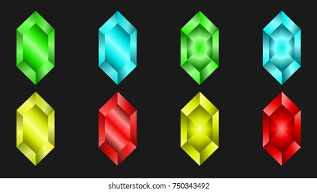 colorful diamods