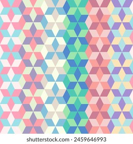 Colorful Diamond Geometric Shape Pattern Background Vector Illustration