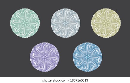Colorful diamond vector material image