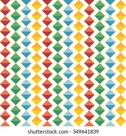 Colorful diamonds or rhombus seamless pattern. EPS 8 vector illustration, no transparency