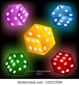 Colorful dices