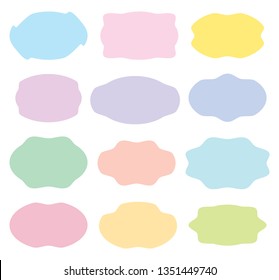 colorful different geometric shapes set