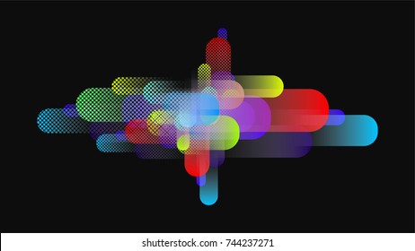 colorful digital abstract wave