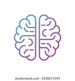 Placa de circuito digital do cérebro colorido com processador de chip AI. Ideia de negócio e inovação. Inteligência artificial e conceito de tecnologia de inovação. Microchip AI, semicondutor. Ilustração vetorial