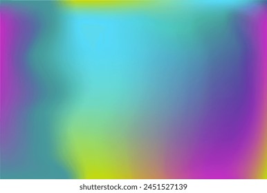 Colorful digital cyan purple lime herb pattern. Ocean sample backdrop. Radiant azure lilac beryl mockup advertisement. Water aura inspiration canva card. Abstract green blue violet gradient background