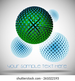 Vector de diseño de globo digital colorido