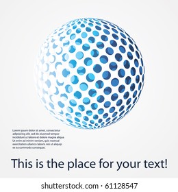 Colorful digital globe design vector