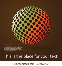 Colorful digital globe design vector
