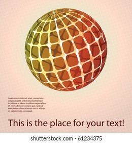 Colorful digital globe design vector
