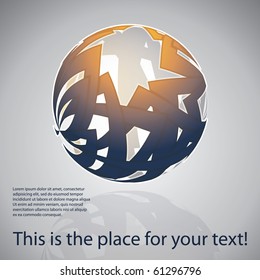 Colorful digital globe design vector