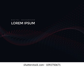Colorful digital line background,beautiful Abstract lines