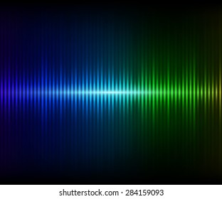 Colorful digital shining equalizer. Vector illustration.