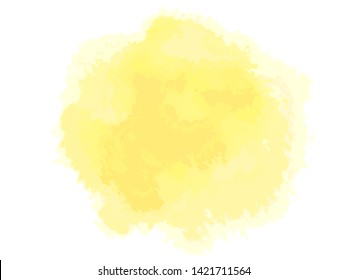 Colorful digital watercolor spot on isolated white background. Colored aquarelle sample. Hand drawn watercolour splotch