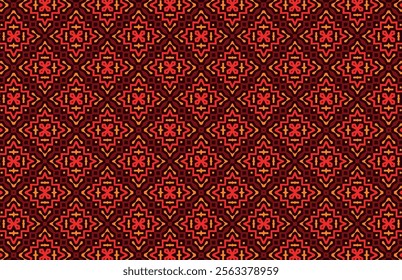 Colorful dimond shape fabric pattern