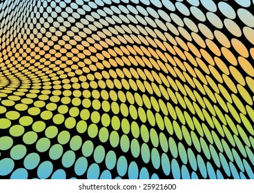 Colorful disco dots vector illustration