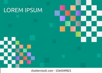colorful dispersion square abstract background