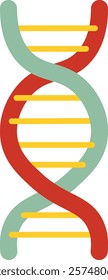 Colorful DNA Double Helix Illustration