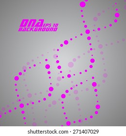 Colorful dna spiral. Abstract background. Vector illustration. Eps10