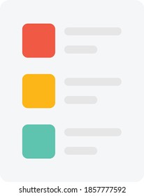 Colorful To DO List Document Concept Illustration 