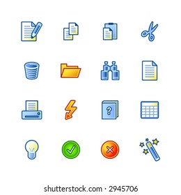 colorful document icons