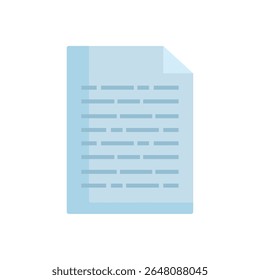 Colorful Document Sheet Icon for