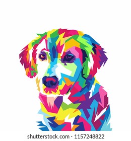 Colorful Dog Illustration