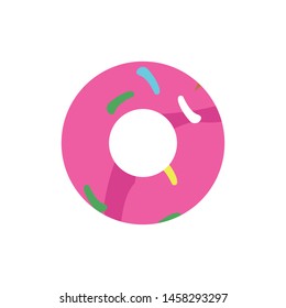 Colorful donut icon isolated on white background. Donut symbol modern simple vector icon for website design, mobile app, ui. Vector Illustration