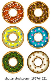 colorful donuts 