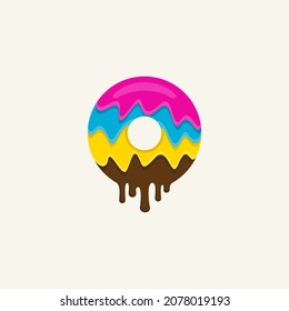 bunter Donuts Logo, Vektorgrafik