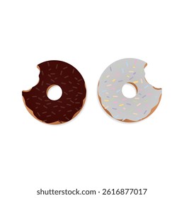 Colorful Donuts on White Table