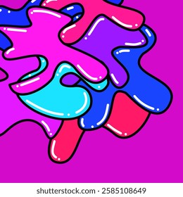 colorful doodle abstract background design