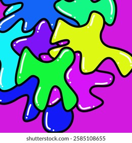 colorful doodle abstract background design