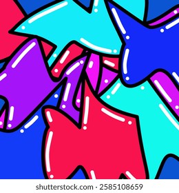 colorful doodle abstract background design