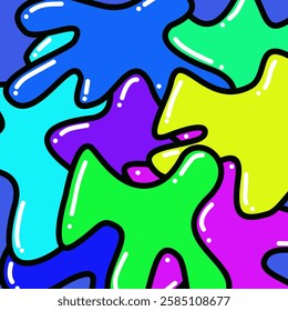 colorful doodle abstract background design