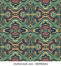 Colorful doodle abstract seamless pattern. Can be used for wallpaper, pattern fills, web page background, surface textures.