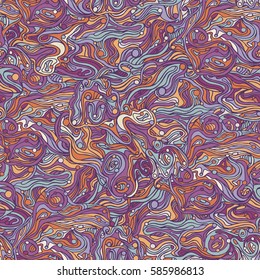 Colorful doodle abstract seamless pattern. Can be used for wallpaper, pattern fills, web page background, surface textures.