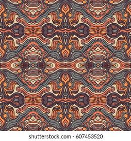 Colorful doodle abstract seamless pattern. Can be used for wallpaper, pattern fills, web page background, surface textures.