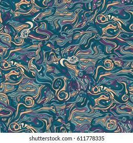 Colorful doodle abstract seamless pattern. Can be used for wallpaper, pattern fills, web page background, surface textures.