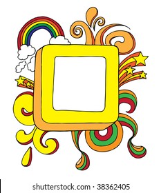 Colorful Doodle Border