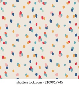 COLORFUL DOODLE CONFETTI SEAMLESS PATTERN IN EDITABLE VECTOR FILE