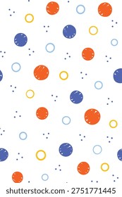 colorful doodle polka dot background