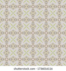 Colorful doodle seamless pattern, repeating texture for textile fabric, paper printing. Hand drawn background with geometric and floral elements. Tribal ethnic ornament for scarf, shawl, hijab design