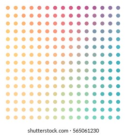 Colorful dot on white background vector. For design, banner.