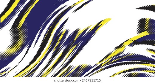 Fondo de textura de degradado de patrón de puntos de colores. Ilustración abstracta de arte pop de medio tono y estilo retro. diseño creativo concepto de san valentín,