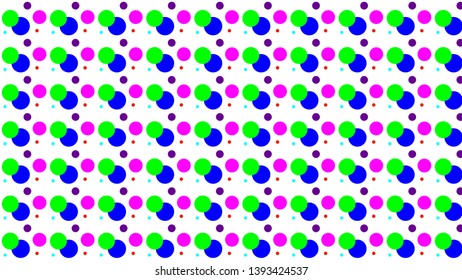 Colorful Dot pattern on a white background vector 