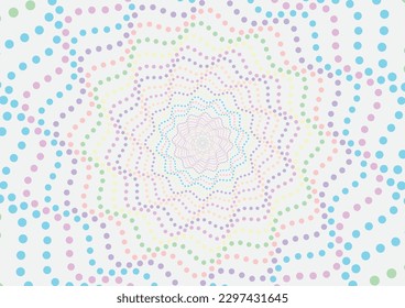 colorful dot pattern wave background