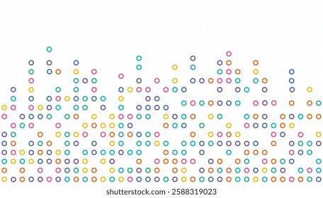 Colorful dot pixel modern background