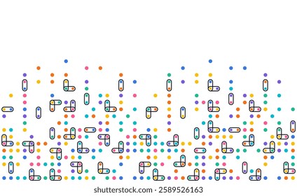 Colorful dot pixel modern background