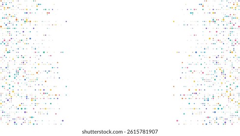 Colorful dot pixel modern edge background