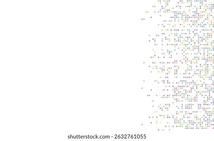 Fondo de borde moderno de píxeles de punto colorido